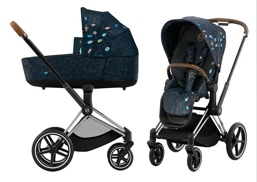 Cybex Priam Jewels of Nature 4.0 шасі Chrome Brown коляска 2 в 1 000065 фото