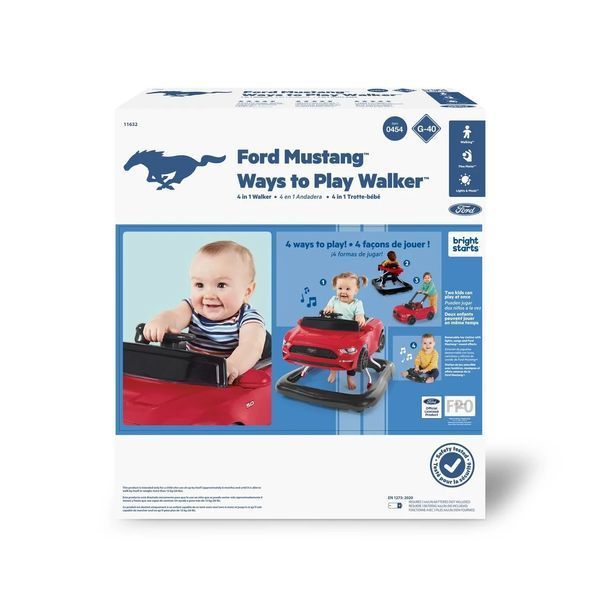 Ігровий центр-ходунки 4 в 1 Bright Starts "Ways to Play Walker Ford Mustang" 11632 фото