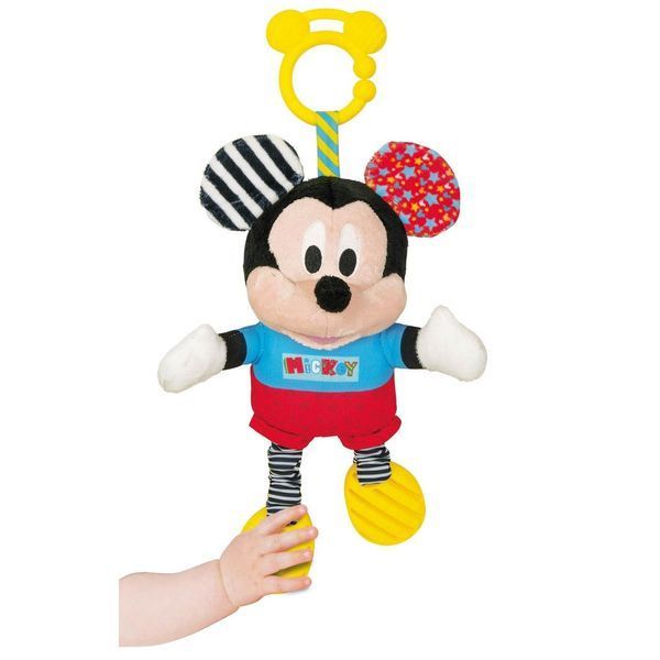 М'яка іграшка на коляску Clementoni "Baby Mickey", серія "Disney Baby" 17165 фото