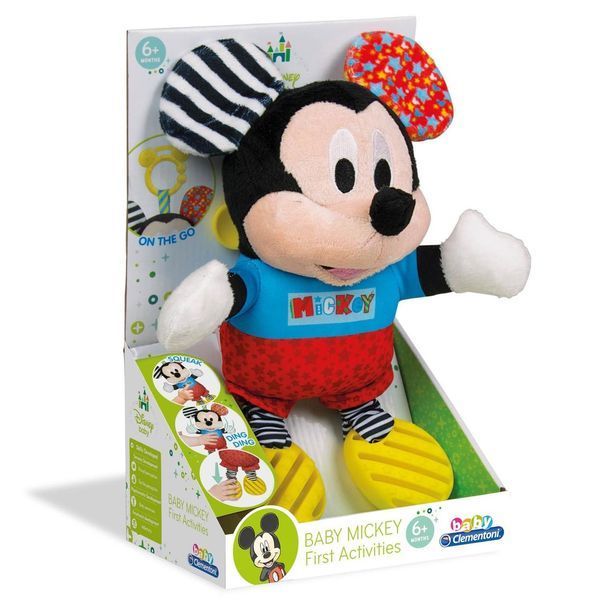 М'яка іграшка на коляску Clementoni "Baby Mickey", серія "Disney Baby" 17165 фото