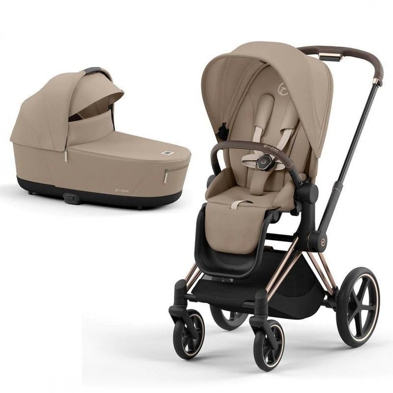Cybex Priam 4.0 коляска 2 в 1 Cozy Beige шасі Rosegold 000080 фото