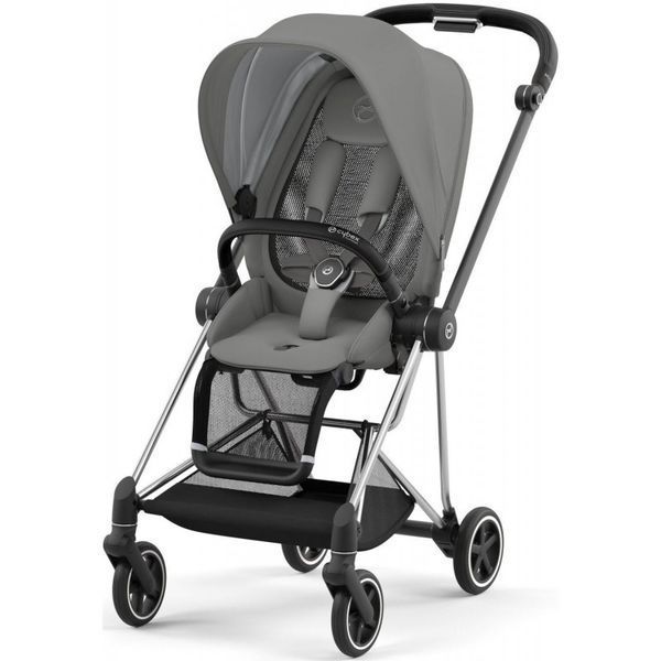 Прогулянкова коляска Cybex Mios 4.0 Mirage Grey шасі Chrome Black 7780 фото